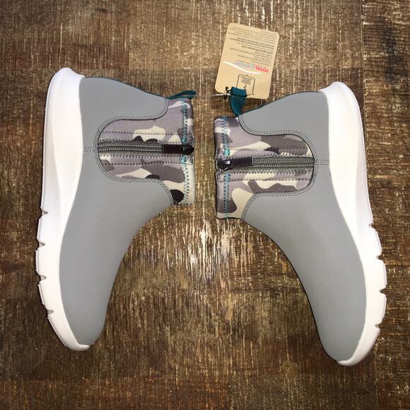 NWT Spenco Womens 6 Paddock Chelsea Ankle Boot Grey Camo Bootie Comfort - Picture 7 of 9